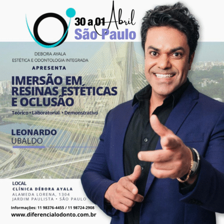 Imersão em Resinas Estéticas e Oclusão - 30, 31/03 e 01/04